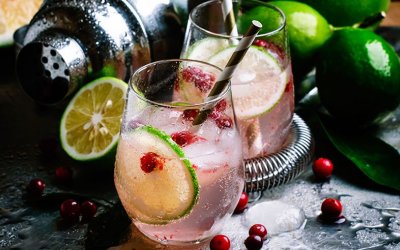Cocktail: Njord Gin Merry Cherry Gin Spritz